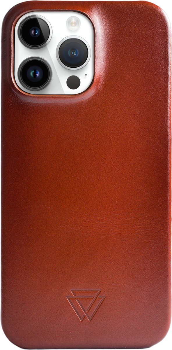 Wachikopa Hoesje Geschikt voor iPhone 14 Pro Hoesje - Wachikopa Full Wrap Backcover - bruin