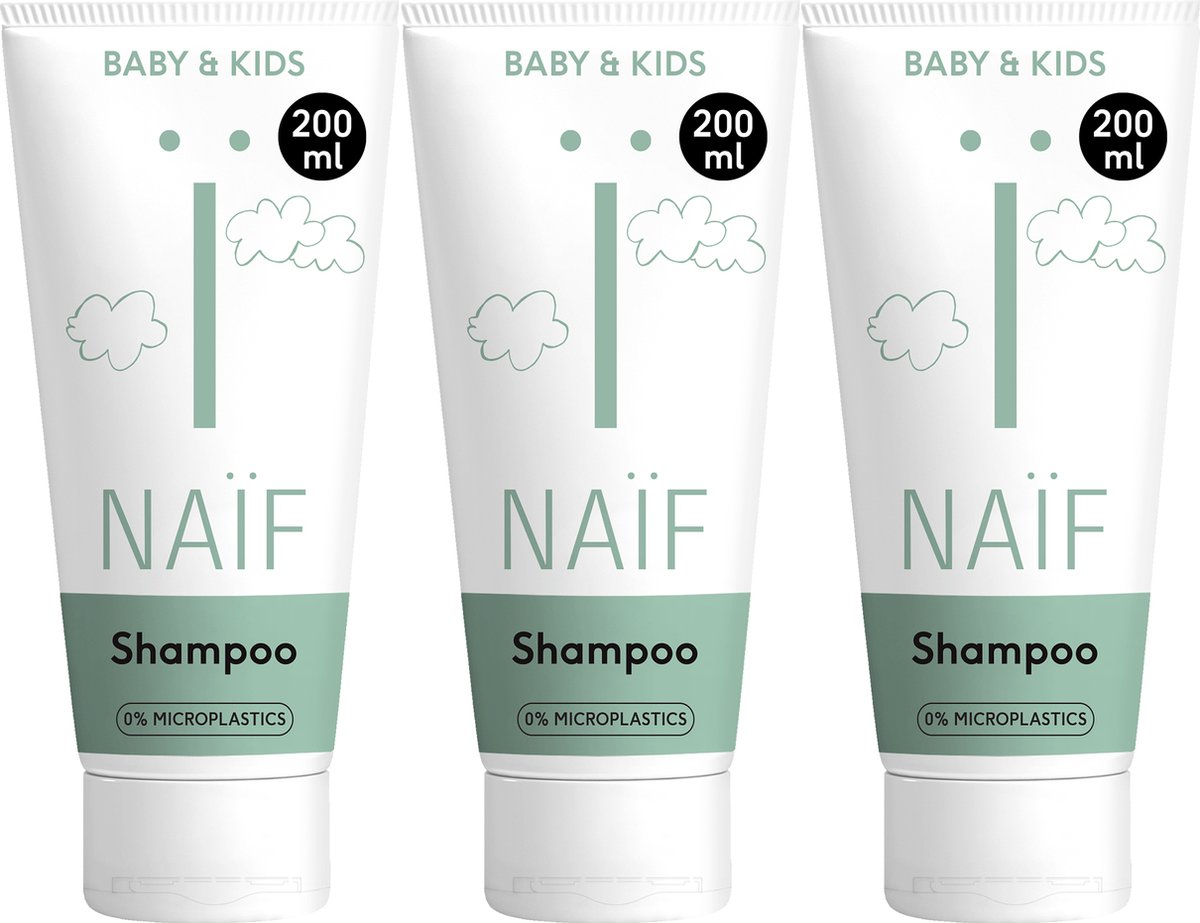 Goedkoopste Naïf - Verzorgende Shampoo Voordeelset - Baby's & Kinderen - met Natuurlijke Ingrediënten - 3x200ml