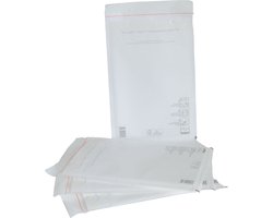 Kortpack - Luchtkussen Enveloppen - 220mm x 340mm - A4 Formaat - F16 - Wit - 100 stuks - Bubbelenvelop - Past door Brievenbus - (056.0160)