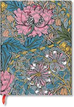 William Morris- Morris Pink Honeysuckle (William Morris) Ultra Lined Hardcover Journal