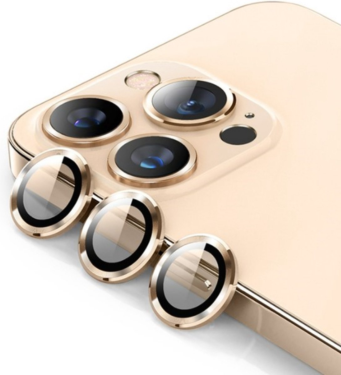 Solidenz Camera Lens Protector - Geschikt voor Apple iPhone 14 Pro / 14 Pro Max - Goud