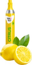 SodaTASTE Co2 cilinder met citrus smaak - 425G/60L - geschikt voor bijna alle bruiswatertoestellen incl Sodastream - Suikervrij en zonder zoetstoffen