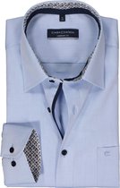CASA MODA comfort fit overhemd - popeline - lichtblauw - Strijkvriendelijk - Boordmaat: 50