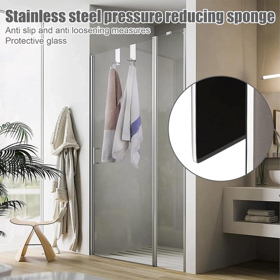 La'Moussawi ® Stijlvolle Opbergoplossing Voor De Douche Zonder Boren Met Verstelbare Haken
