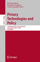 Lecture Notes in Computer Science- Privacy Technologies and Policy