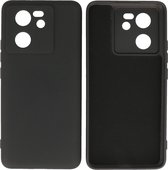 Hoesje Geschikt voor Xiaomi 13T 5G - 2.0mm Dikke Fashion Telefoonhoesje Backcover - Siliconen Hoesje - Zwart