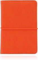 Paspoort Cover met elastiek - PU Leer Oranje