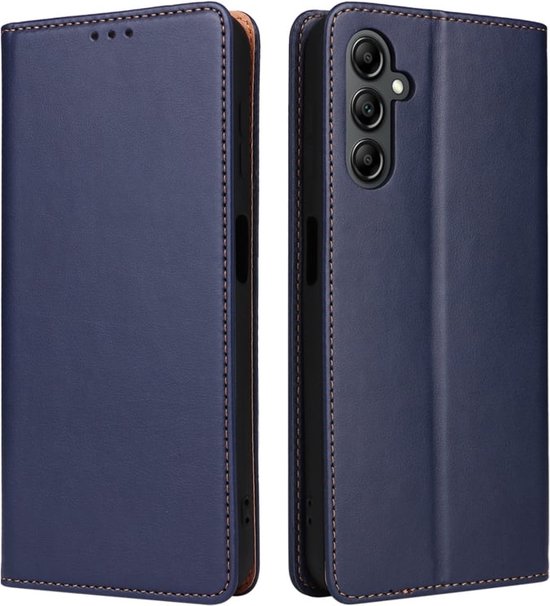 Luxe BookCover Hoes Etui geschikt voor Samsung Galaxy A15 - 5G Blauw