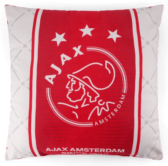 Ajax-kussen wit rood wit