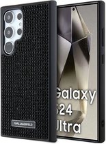 Karl Lagerfeld Rhinestones Back Case - Geschikt voor Samsung Galaxy S24 Ultra (S928) - Zwart
