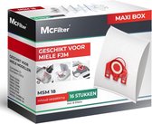 McFilter | 16 stofzakken geschikt voor Miele stofzuigers FJM