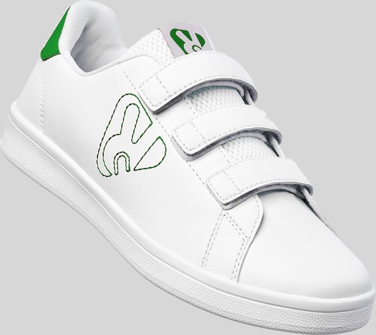 Casual Witte sneakers met groene accenten Owens Maat 34