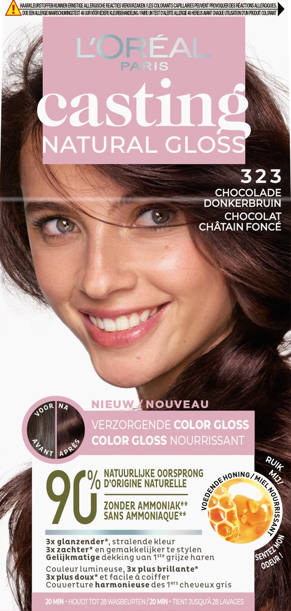 L'Oréal Paris Casting Natural Gloss haarkleuring - Chocolade Donkerbruin
