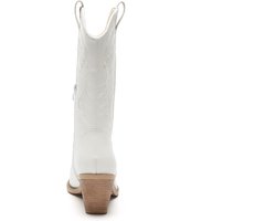 Smile Favorites® Dames Cowboylaarzen met Hak - Wit - Imitatieleer - Maat 39 -