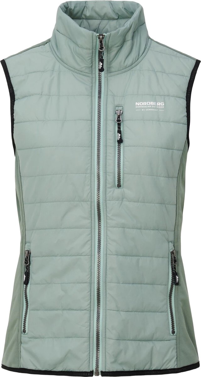 Nordberg Tirza herbal bodywarmer padded Groen