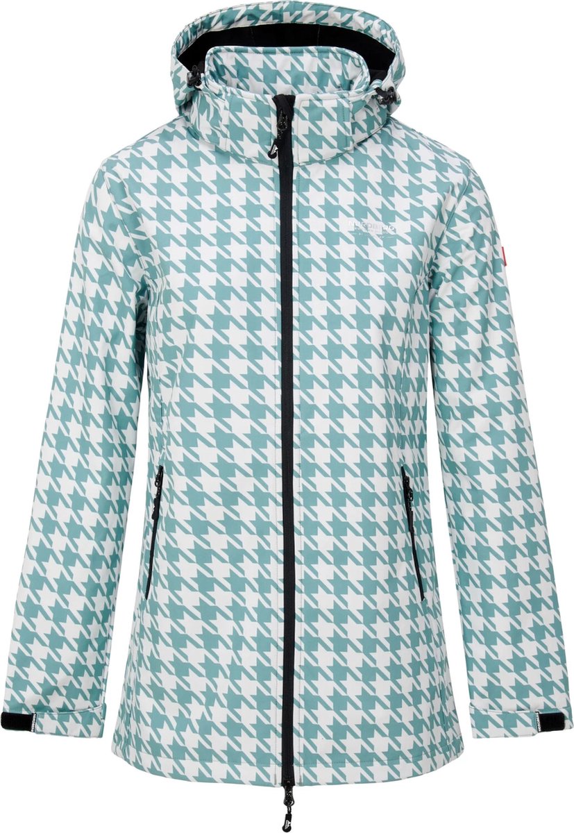 Nordberg Pied A Poule Dames Softshell Ls05901-be Kleur Blauw
