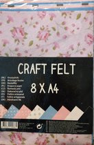 Craft Felt - Knutselvilt - Knutselvellen - Meer kleurig - 8 x A4