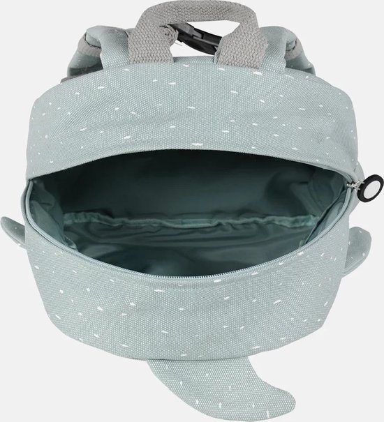 Trixie Rugzak - Mr. Shark - Schooltas Waterafstotend - Boekentas voor Kind - Voor Jongens en Meisjes - Geschikt als Gymtas - Grijs - Haai