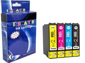 Inkmaster premium huismerk inktcartridges voor Epson T1285| Multipack van 4 cartridges voor Epson Stylus S22, SX125, SX130, SX230, SX235W, SX420, SX420W, SX425W, SX430W, SX435W, SX438W, SX440W, SX445W, Stylus Office BX305F, BX305FW