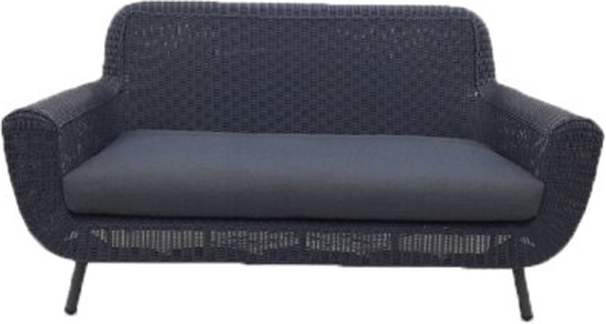Loungebank Jonah 2-zits Donkergrijs bol
