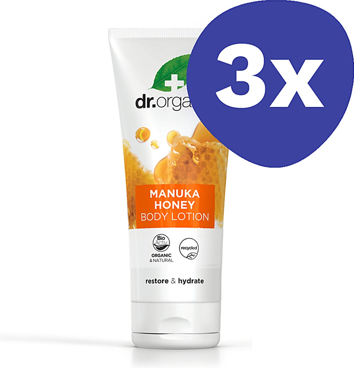 Goedkoopste Dr Organic Manuka Honing Bodylotion (3x 200ml