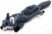 Pluche Hondenknuffel - Vos met Piepje - 45cm - Honden Speelgoed - Speeltje - Knuffel Hond