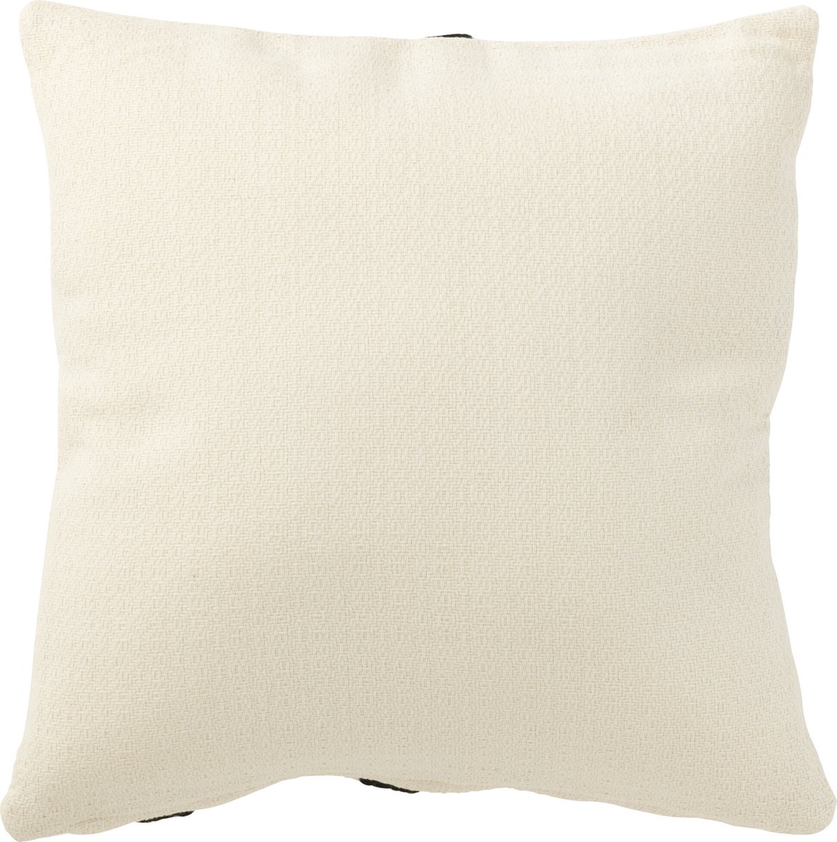 J-Line kussen Streep - textiel - wit/zwart Multi