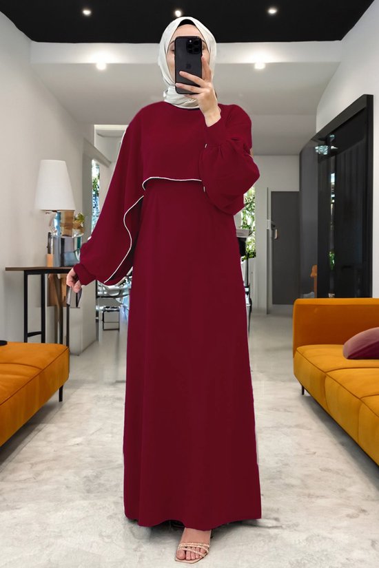 MODABOUT Lange Abaya Hijab-jurk Dames - NELB0007D2024BRD