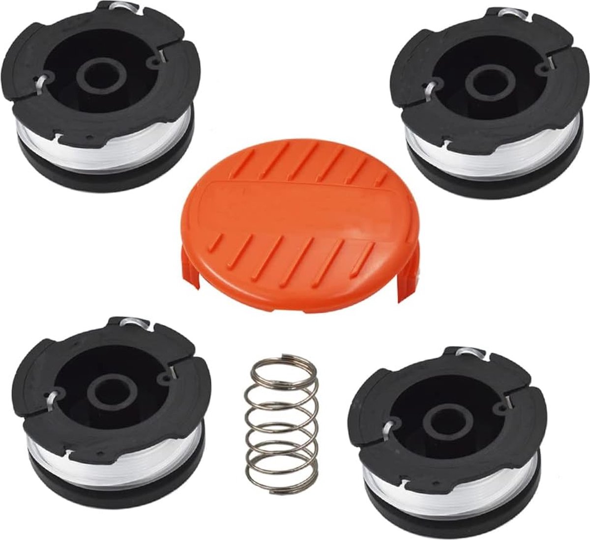 6-pack grasmaaieraccessoires - Vervangende draadtrimmerspoel - Voor BLACK+DECKER grasmaaiers - AF-100 AF-100-3ZP AF-100-BKP - Vervangende draadtrimmerkop
