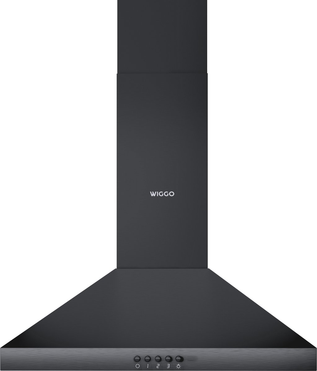 Wiggo WE-C530P(B) - Wandschouw Afzuigkap - 50cm - Zwart