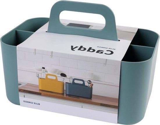 Foto: Multifunctionele caddy organizer stapelbare plastic caddy met handvat reinigingsbak craft tote bureau caddy art organizers en opslag make up caddy rechthoek groen storage basket
