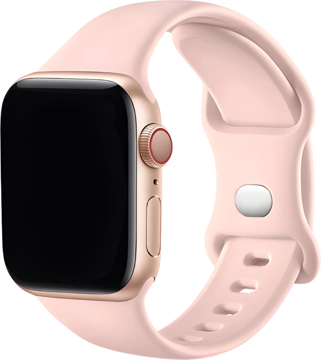 Innerlight® Sport - Duister Roze - 42/44/45/46/49mm - S/M - Siliconen bandje geschikt voor Apple Watch - Geschikt als Apple watch bandje voor Series 1/2/3/4/5/6/7/8/9/10/11/SE/Ultra/Ultra 2