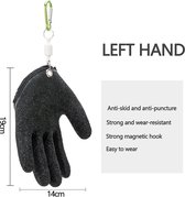 Vishandschoen - Beschermhandschoen - Antislip Handschoen - Jachthandschoen - Visuitrusting - Vissen - One Size - Fishing Equipment - Fishing Glove - Linkshandig - Left Handed -