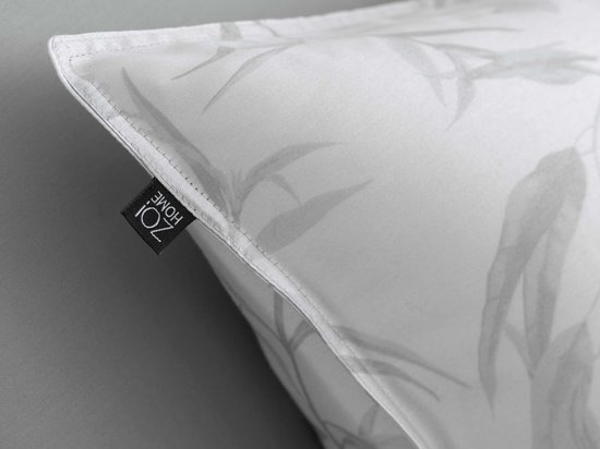 Zohome Dekbedovertrek Fiori-di-Satinado - Abstract Bedlinnen - 200x220 - Grijs - Dekbedhoes van 100% Katoen-Satijn van Merkloos — afbeelding 5