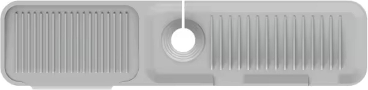 Waterval XL Siliconen Mat voor Keukenkraan – Anti lek tray Keuken Badkamer - Wastafel Splash Bescherming - Lichtgrijs 61CM