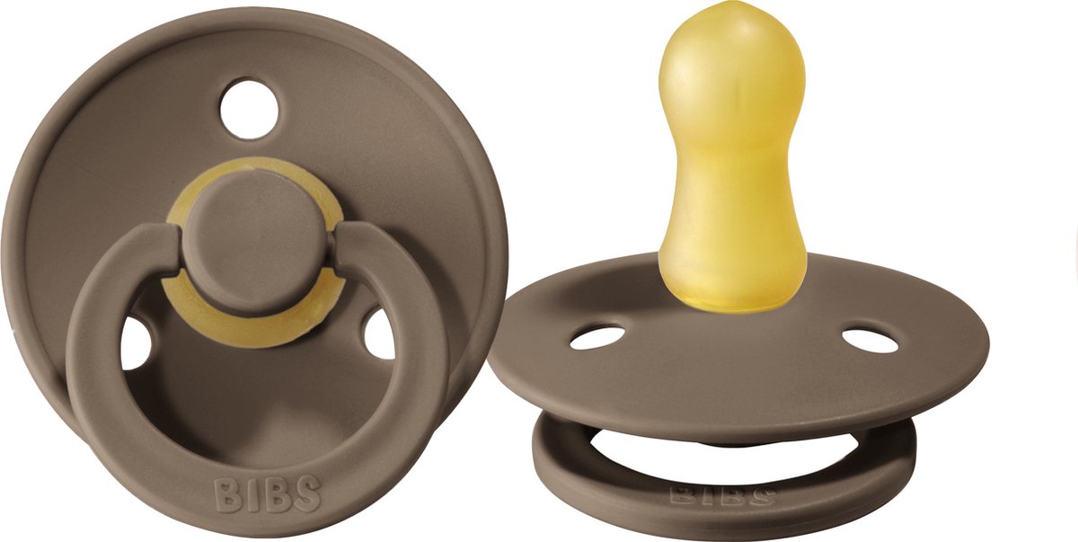 Goedkoopste Bibs Fopspeen Round 0-6mnd Dark Oak