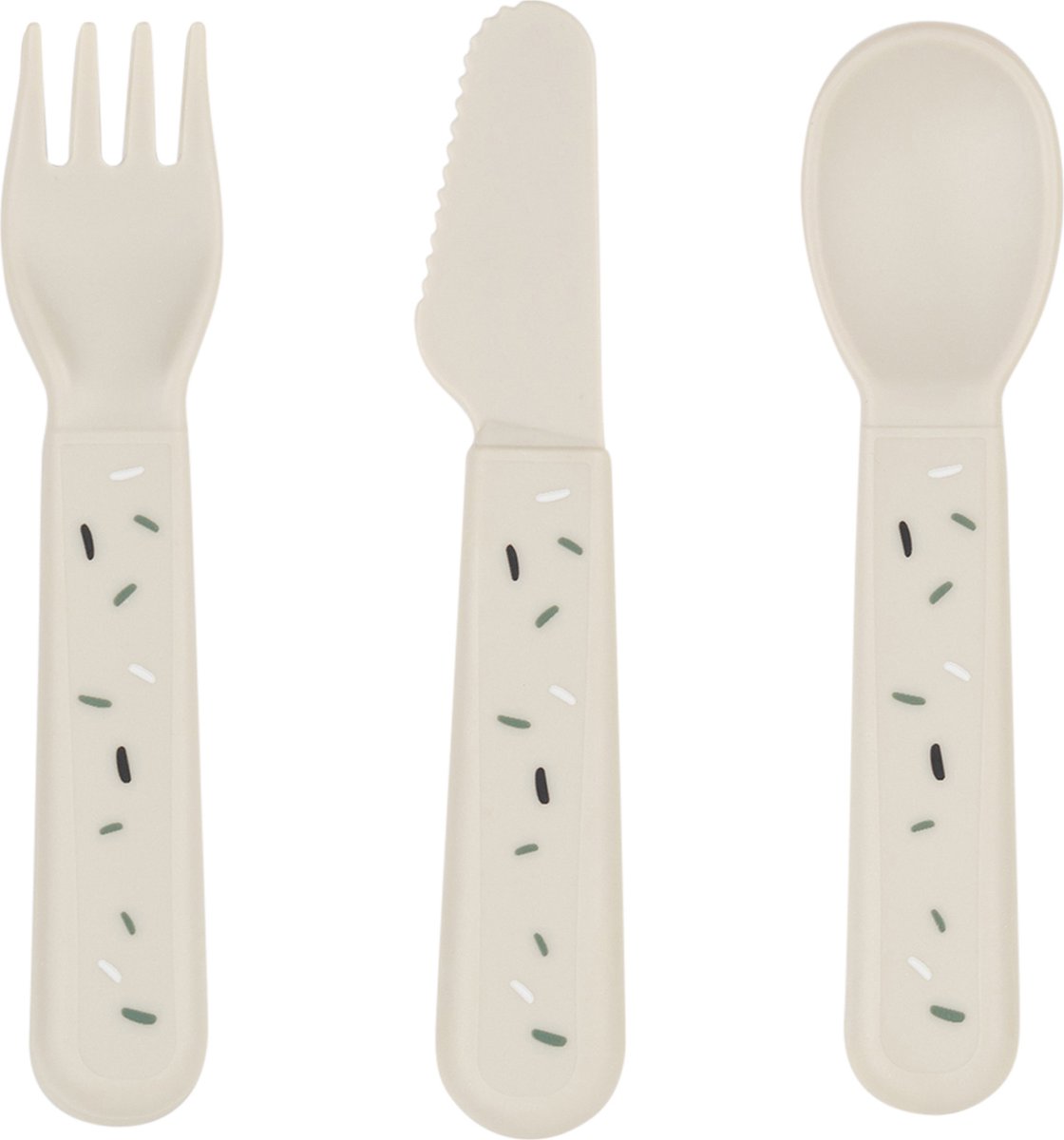 Goedkoopste Done By Deer Foodie Cutlery Set Confetti Sand