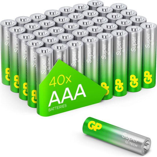 GP Super Alkaline Batterijen AAA | 40 stuks
