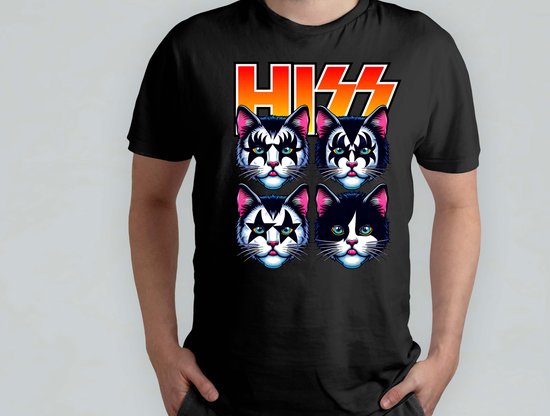 Hiss Meowtallica - T Shirt - Cats - Gift - Cadeau - CatLovers - Meow - KittyLove - Katten - Kattenliefhebbers - Katjesliefde - Prrrfect