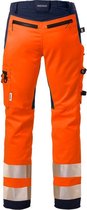 Fristads Hi Vis Werkbroek Stretch Klasse 2 2707 Plu - Hi-Vis oranje/marineblauw - D92