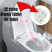 Allernieuwste .nl® Thérapie comprimés Aroma pour stérilisateur UV de Toilettes, désinfection des WC - 99,9 % antibactérien - Clean Fris Stérile - Stérilisation ultraviolette - 12x Aroma