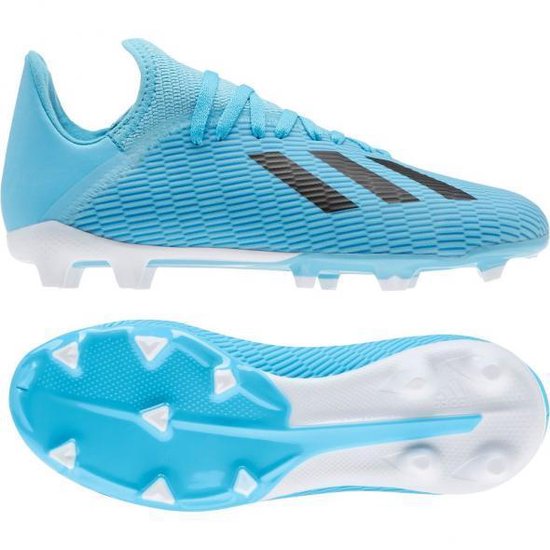 adidas - X 19.3 FG Junior - Voetbalschoenen - Kinderen - Blauw/Wit - F35366  | bol.com