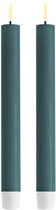 Deluxe Homeart Led Dinnercandle 2 stuks 24 cm Jade Green