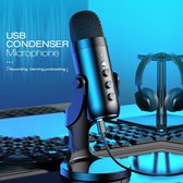 OmegaUna USB Microfoon met Standaard - Windows & Mac - Gaming Studio Streaming Podcasting