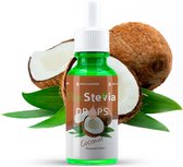 Stevia drops cocos - 50ml druppelflesje - Zoetstof - Suiker vervanger - Purestevia