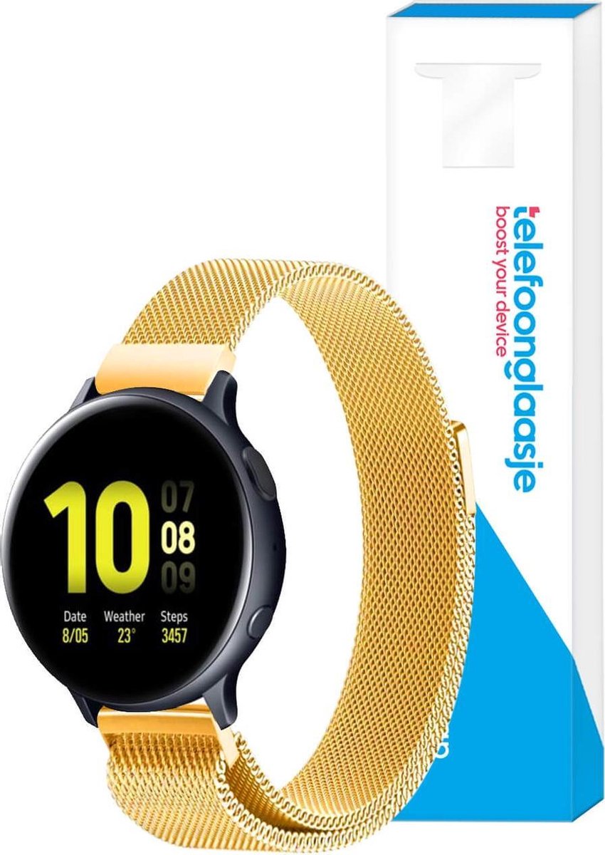 Milanees smartwatch bandje ? Goud 22mm - Universeel