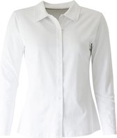 MOOI! Company - Basis blouse  - Polo - Blouse model Esmee - Kleur Wit - S