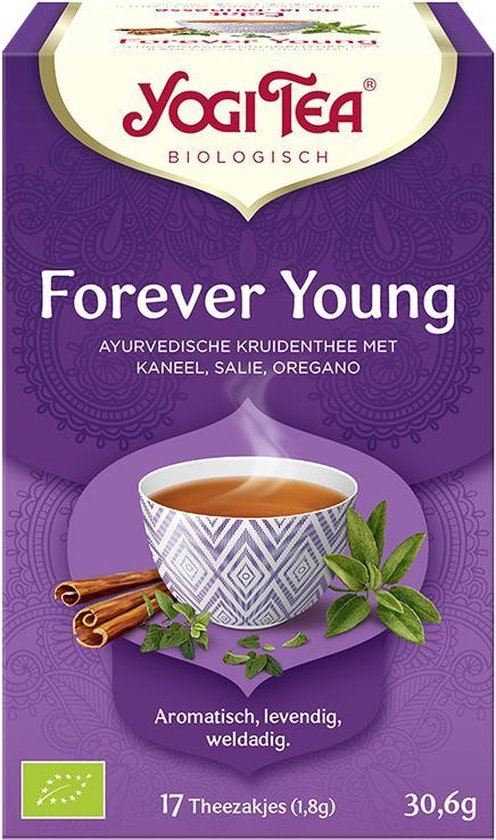 Yogi Tea Forever Young Value Pack - 6 paquets de 17 sachets de thé | bol.com