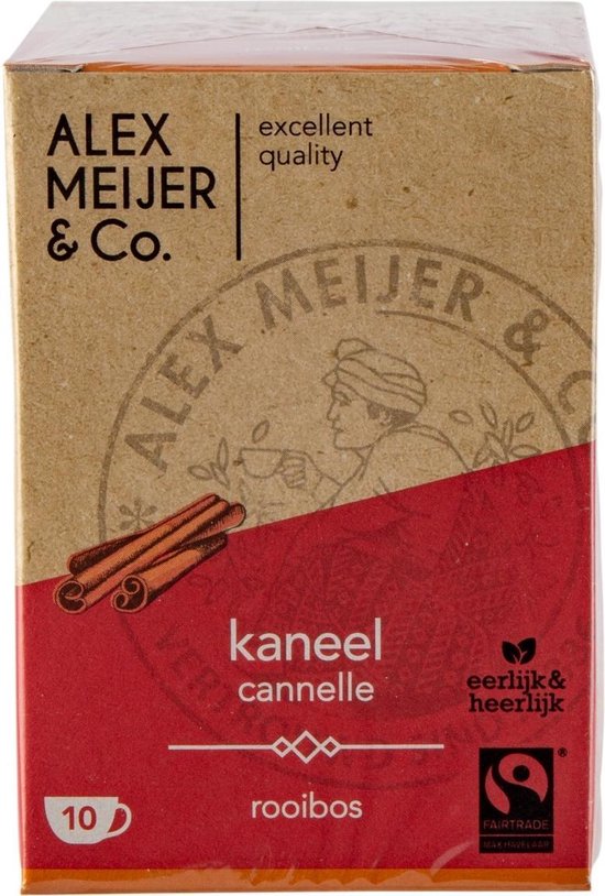 Alex Meijer - Rooibos Kaneel - 60 Zakjes x 1,5 Gram - Fair Trade