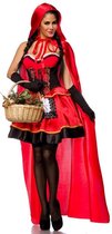 Atixo Kostuum Sexy Red Riding Hood Rood/Zwart